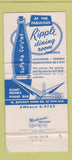 Matchbook Cover - Ripple Dining Room Phoenix AZ 30 Strike