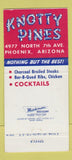 Matchbook Cover - Knotty Pines Restaurant Phoenix AZ 30 Strike