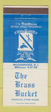 Matchbook Cover - The Brass Bucket Steak House Woodbridge NJ 30 Strike