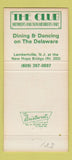 Matchbook Cover - River's Edge Restaurant Lambertville NJ 30 Strike