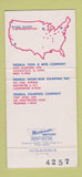 Matchbook Cover - Federal Stampings Minneapolis MN Rochester NY 30 Strike