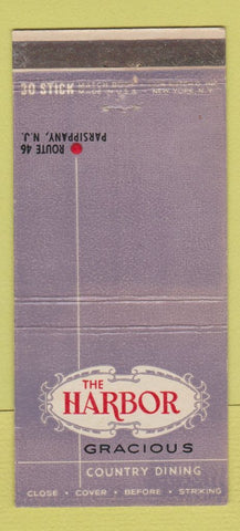Matchbook Cover - Harbor Restaurant Parsippany NJ 30 Stick