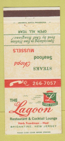 Matchbook Cover - Lagoon Restaurant Brigantine NJ 30 Strike
