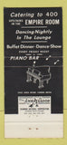 Matchbook Cover - The Steak Pit Paramus NJ 30 Strike