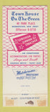 Matchbook Cover - Townhouse on the Green Morristown NJ WEAR 30 Strike