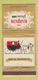 Matchbook Cover - Harbor Restaurant Parsippany NJ 30 Strike
