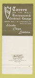 Matchbook Cover - Tavern on the Mall Paramus NJ 30 Strike