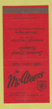 Matchbook Cover - McAteers Restaurant Somerset NJ 30 Strike