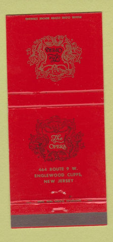 Matchbook Cover - The Opera Restaurant Englewood Cliffs NJ 30 Strike
