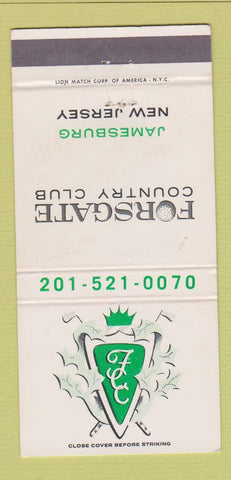 Matchbook Cover - Forsgate Country Club Jamesburg NJ 30 Strike