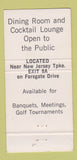 Matchbook Cover - Forsgate Country Club Jamesburg NJ 30 Strike