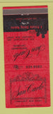 Matchbook Cover - San Carlo Restaurant Lyndhurst NJ 30 Strike