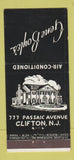 Matchbook Cover - Gene Boyle's Restaurant Clifton NJ 21 Strike Feature