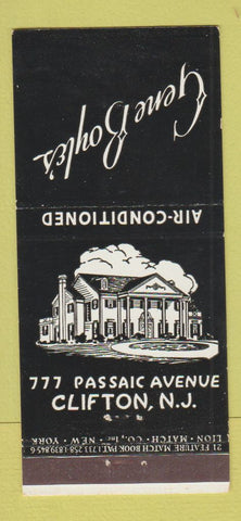 Matchbook Cover - Gene Boyle's Restaurant Clifton NJ 21 Strike Feature