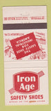 Matchbook Cover - Iron Age Safety Shoes Pittsburgh PA 30 Stick