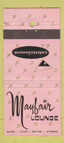 Matchbook Cover - Mayfair Lounge Green Bay WI 30 Stick
