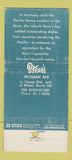 Matchbook Cover - Stear's Restaurant Beverly Hills CA WORN 30 Stick