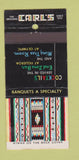 Matchbook Cover - Carl's Restaurant Los Angeles CA 30 Stick