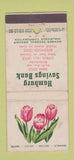 Matchbook Cover - Hamburg Savings Bank NY WEAR 30 Stick