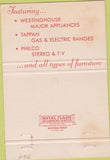 Matchbook Cover - Manley's Furniture Appliances Belton Lee's Summit MO 40 Strike
