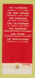 Matchbook Cover - Maisel Restaurants New York City 30 Stick