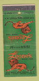 Matchbook Cover - Leone's Restaurant New York City 30 Stick