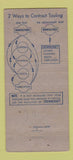 Matchbook Cover - Crown Craft Engineering Tools Los Angeles CA WEAR 30 Stick
