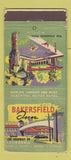 Matchbook Cover - Bakersfield Inn CA WEAR 30 Stick