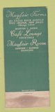 Matchbook Cover - Mayfair Farms West Orange WEAR 30 Stick