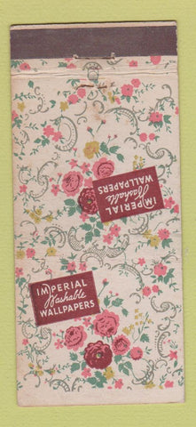 Matchbook Cover - Imperial Wallpapers 30 Stick