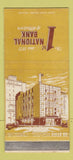 Matchbook Cover - 1st National Bank Allentown PA WEAR 30 Stick