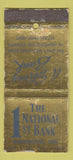 Matchbook Cover - 1st National Bank Huntingtn IN WORN 30 Stick