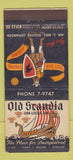 Matchbook Cover - Old Scandia Swedish Restaurant Opa Locka FL 30 Stick