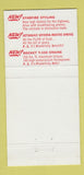 Matchbook Cover - 1956 Oldsmobile RW Norris West Milton OH 30 Strike