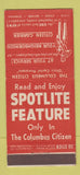 Matchbook Cover - Citizen Carrier Newspaper Columbus OH 30 Stick