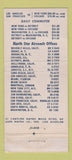 Matchbook Cover - North Star Airlines WORN 21 Strike Feature