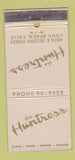 Matchbook Cover - Huntress Long Beach CA 21 Strike Feature