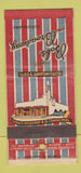 Matchbook Cover - Bob's on Broadway Restaurant Burlingame CA 21 Strike Feature