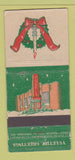 Matchbook Cover - Vogel's Restaurant Christmas Whiting IN 21 Strike Feature