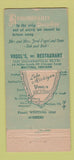 Matchbook Cover - Vogel's Restaurant Christmas Whiting IN 21 Strike Feature