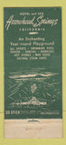 Matchbook Cover - Arrowhead Springs CA Hotel CREASED 30 Stick