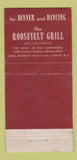 Matchbook Cover - Rough Rider Room Roosevelt Hotel New York City WEAR 30 Strike