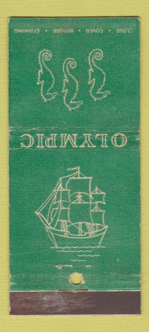 Matchbook Cover - Olympic Hotel Seattle WA Marine Room WEAR 30 Stick