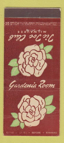 Matchbook Cover - Tic Toc Club Milwaukee WI Gardenia  30 Stick