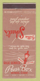 Matchbook Cover - Gillie Scheel's Restaurant Press Box Maywood IL 30 Stick