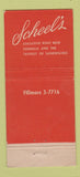 Matchbook Cover - Gillie Scheel's Restaurant Press Box Maywood IL 30 Stick