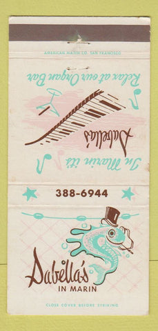 Matchbook Cover - Sabella's Restaurant Marin Mill Valley CA 30 Strike