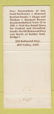 Matchbook Cover - Sabella's Restaurant Marin Mill Valley CA 30 Strike