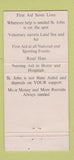 Matchbook Cover - Voluntary Aid St John Ambulance London UK WORN 30 Strike