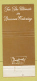 Matchbook Cover - Florham Park Country Club NJ 30 Strike